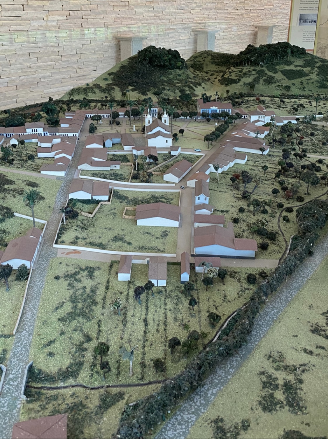 Maquete da antiga cidade de São João Marcos