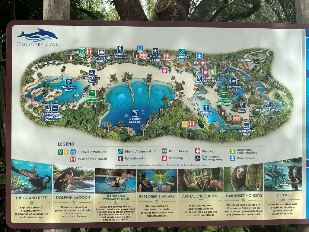 Mapa do Discovery Cove